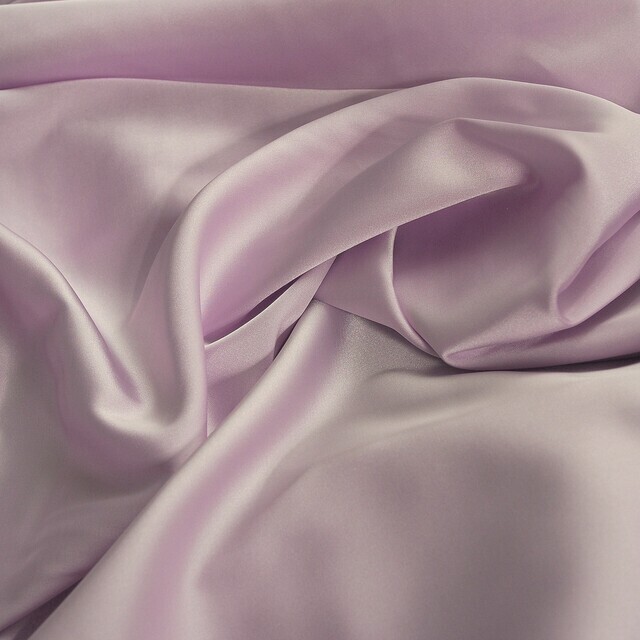 Stretch silk imitation satin in great lilac
